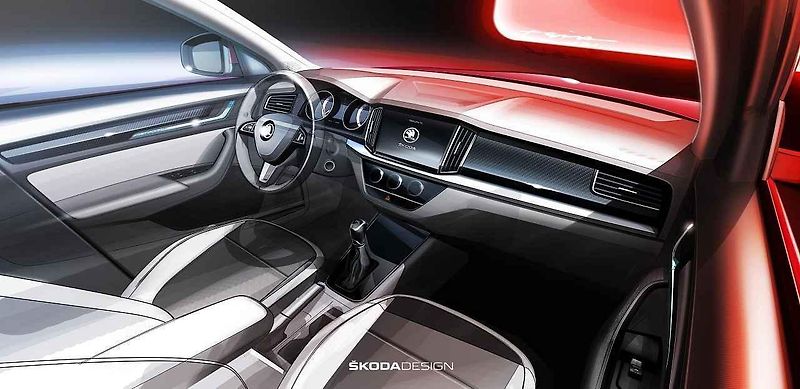 Skica nového SUV Škoda pro Čínu.