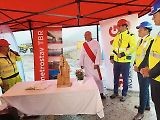 Slavnostní zahájení ražby průzkumné štoly pojmenované Marie v místě budoucího tunelu Kamenná Vrata na dálnici D3.