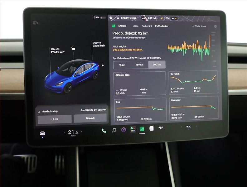 Tesla Model 3 (2019) Long Range 4WD 78kWh, SoH 85% - fotka 13 z 23