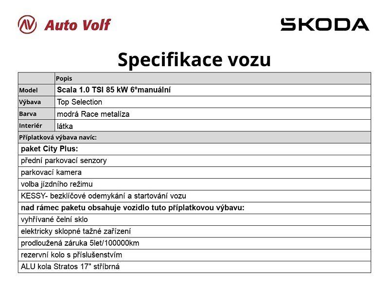 Škoda Scala (2024) Top Selection 1.0 TSI 85 kW 6° - fotka 6 z 36