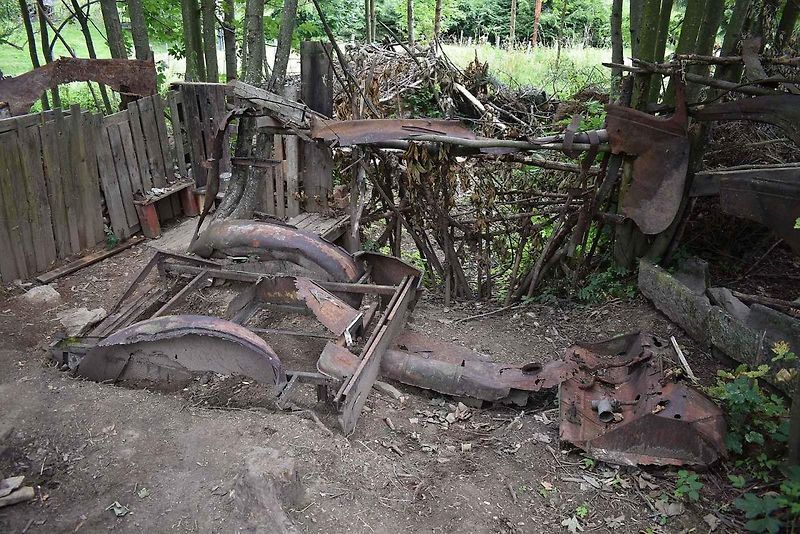 Muzeum vykopávek ve vesnici Vysoká u Hanušovic.