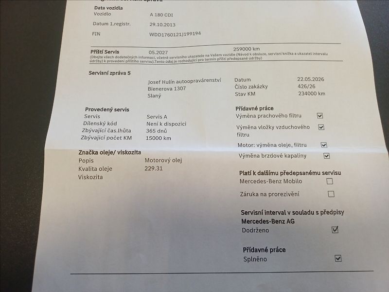 Mercedes-Benz Třídy A 180 CDi,po servisu - fotka 26 z 27