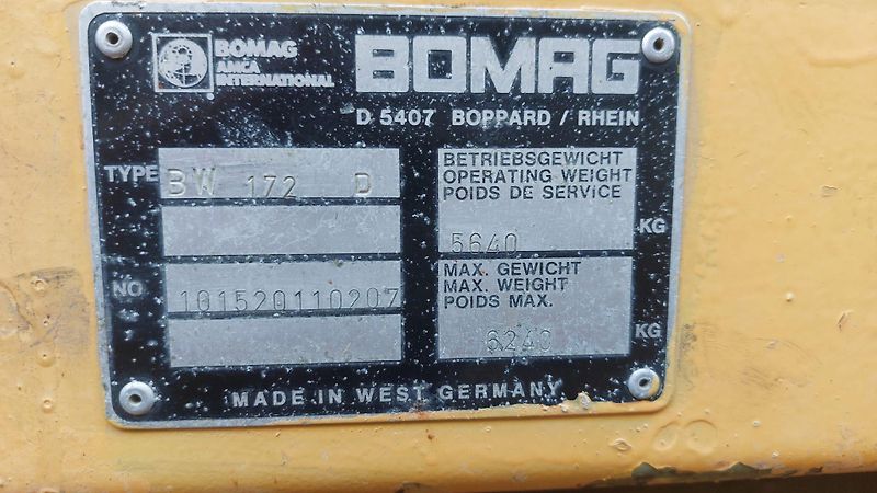 Bomag (1992) BOMAG BW 172 D  - fotka 3 z 7