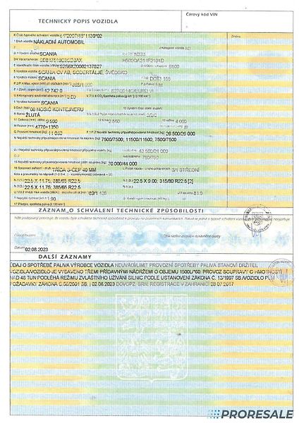 Scania S500 6x2 E6 nosič nástaveb BDF - fotka 11 z 11