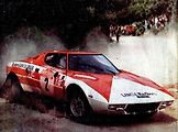 Sandro Munari s Lancií Stratos v barvách Marlboro při Rallye San Remo v roce 1974.