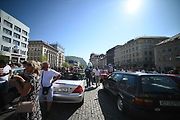 Prvomájová jízda automobilových veteránů 2025 v Ústí nad Labem.