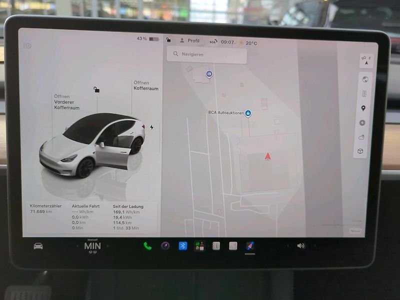 Tesla Model Y RWD 220kw TZ SOH 93,1 % - fotka 11 z 12