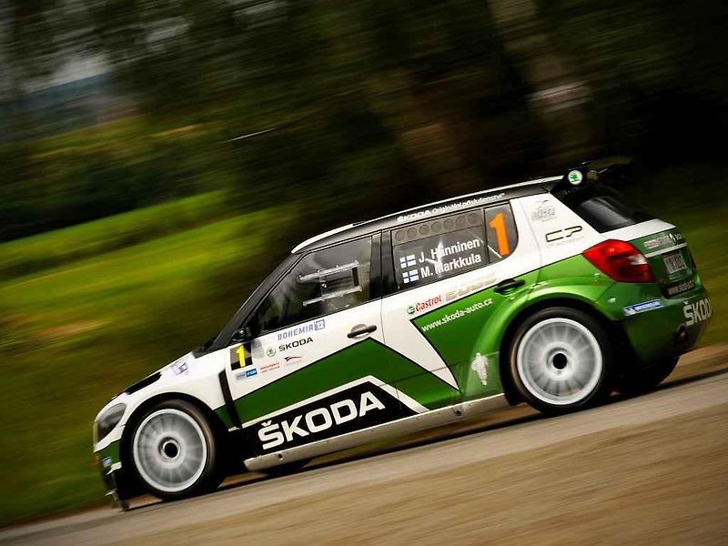 Posádka Semerád / Ceplecha na trati shakedownu Rally Bohemia 2012