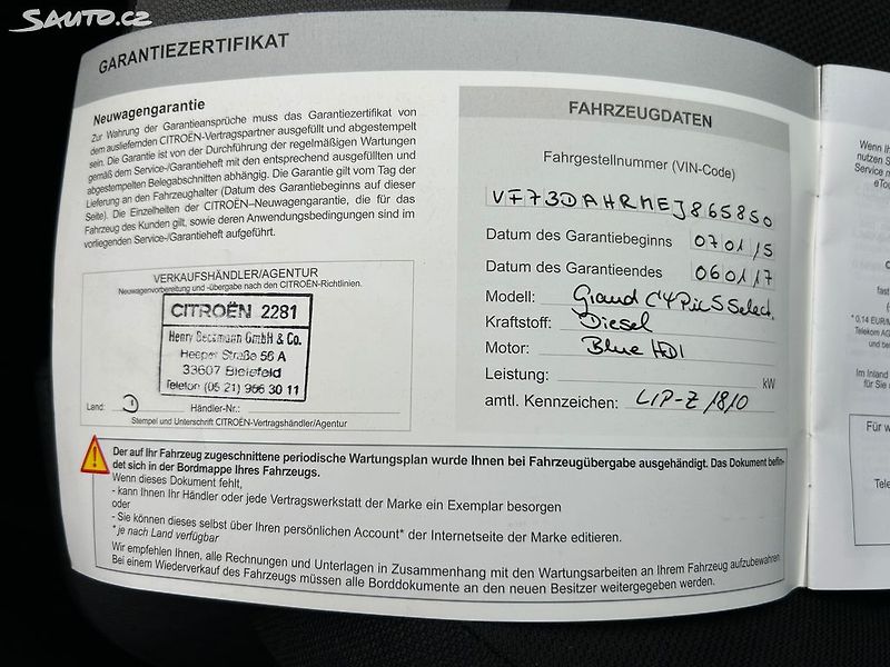 Citroën C4 Picasso (2015) 2.0 HDi 110KW!! PRAVIDELNÝ SER - fotka 25 z 30
