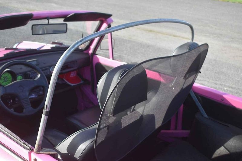 Trabant Cabrio, zejména v takovéto růžové barvě, budí zaslouženou pozornost.