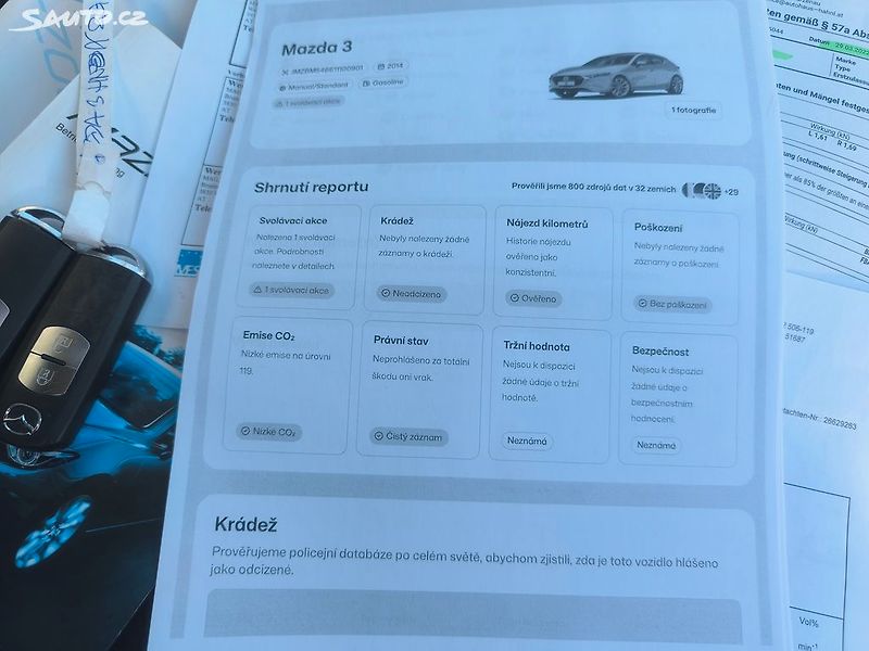 Mazda 3 20i,KRÁSNÁ,100KM,SERVISKA,1MAJ - fotka 14 z 27