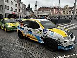 Start 58. ročníku Rallye Šumava na náměstí v Klatovech