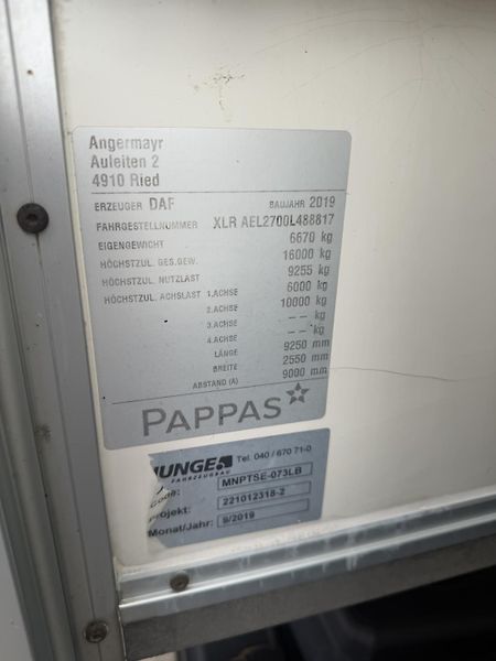 DAF LF (2019) LF 260 L shrnovačka L 18 pal. - fotka 22 z 23
