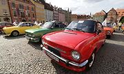 Setkání majitelů vozů Škoda 110R v Chebu.