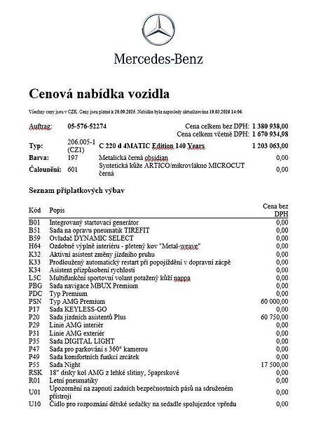 Mercedes-Benz Třídy C (2025) C 220 d 4MATIC - fotka 21 z 23