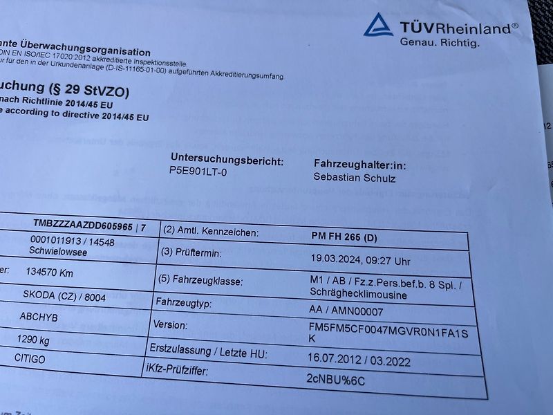 Škoda Citigo (2012) 1.0 i Velmi pěkný+zimaky - fotka 16 z 24