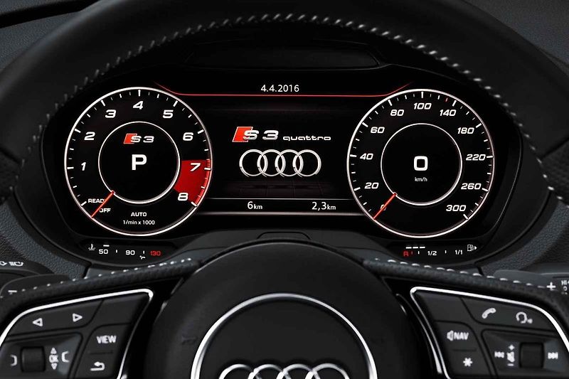 Celodigitální přístrojová deska z konceptu Porsche.