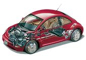 V roce 2008 přišel New Beetle. Měl již motor vpředu