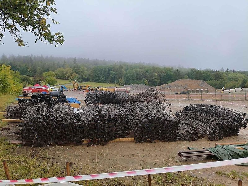 Slavnostní zahájení ražby průzkumné štoly pojmenované Marie v místě budoucího tunelu Kamenná Vrata na dálnici D3.