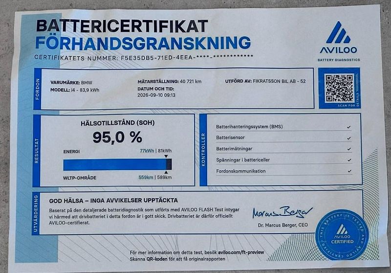 BMW i4 eDrive40 GC SoH 95% Bílý in. - fotka 3 z 23