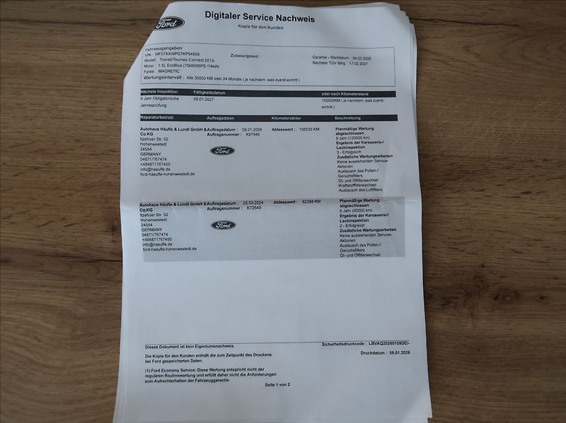Ford Tourneo Connect 1,5 TDCi,74kW,Serv.kn.,tažné - fotka 29 z 29
