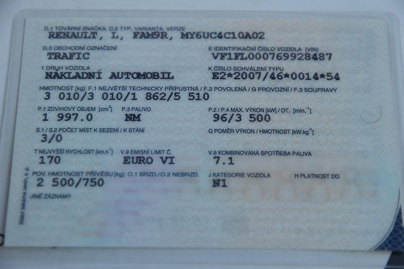 Renault Trafic 2.0 dCi L1H1,DÍLNA SORTIMO,TZ - fotka 50 z 50