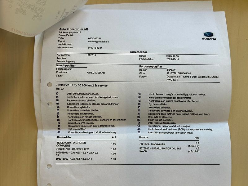 Subaru Outback (2024) 2.5 Touring 2024 | Záruka - fotka 61 z 66