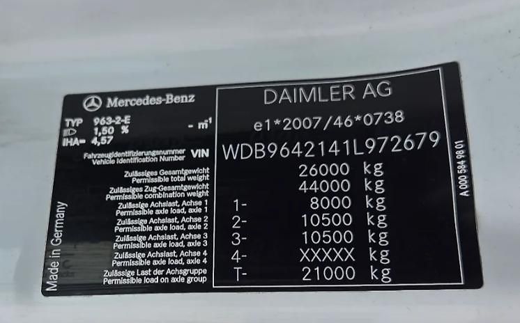 Mercedes-Benz (2015) Arocs 2636 6x4 valník + HR - fotka 20 z 20