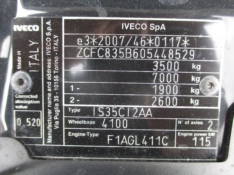 Iveco Daily 35C16, HC, 8 palet - fotka 17 z 17