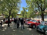 Kolonádu ovládla italská auta, na náměstí se dala ochutnat jihoevropská jídla.