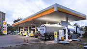 Tato kladenská stanice Shell patří k těm poměrně frekventovaným