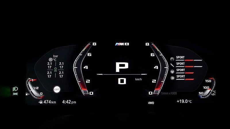 Nové BMW M8 dostalo tlačítko M Mode a zcela nový brzdový systém