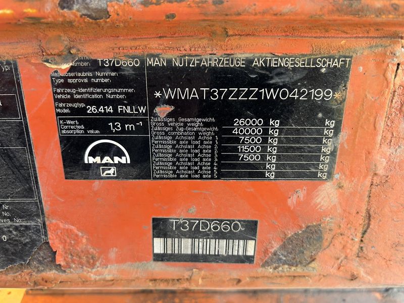 MAN 26.414 6x2 RETARDÉR EURO 2 - fotka 17 z 25