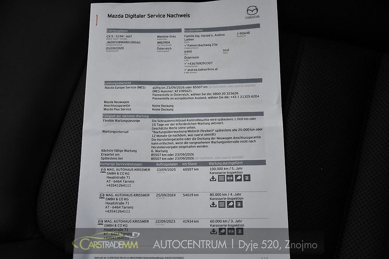 Mazda CX-5 G194 AWD TAKUMI PLUS AT 2xKOLA - fotka 38 z 55