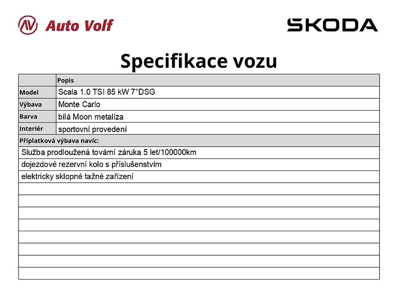 Škoda Scala (2025) Monte Carlo 1.0 TSI 85 kW 7°DS - fotka 6 z 38