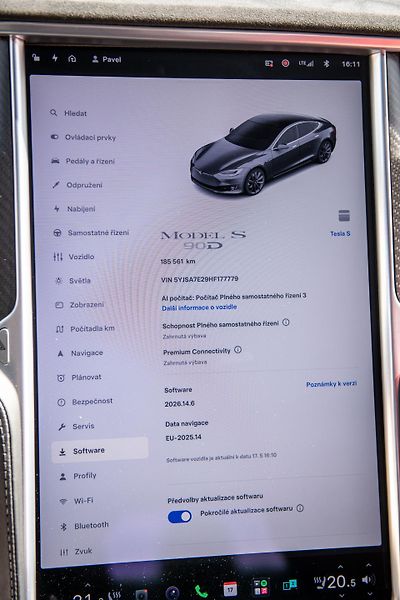 Tesla Model S (2017) 90D, nabíjení zdarma, FSD - fotka 33 z 37