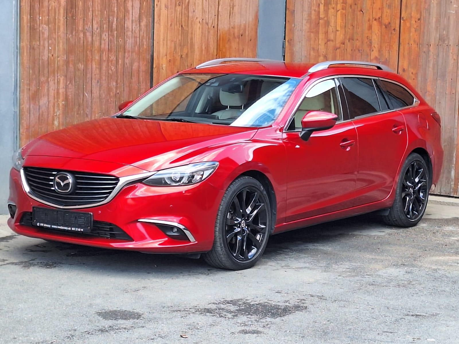 Mazda 6 2,2D Sports-Line bílá kůže 
