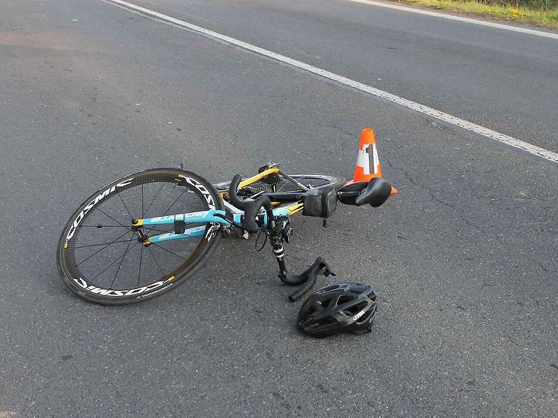 Nehoda, cyklista, ilustrační foto