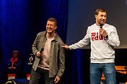 EisKing TOUR v Multifunkční aule Gong, 1. března 2026, Ostrava. Český akrobatický pilot Martin Šonka.