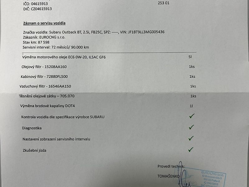 Subaru Outback (2021) 2.5 FIELD 2021 | Záruka - fotka 61 z 62