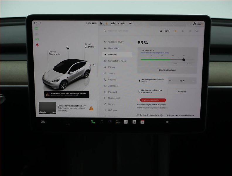 Tesla Model Y (2022) Long Range AWD 79kWh, SoH 89% - fotka 16 z 21