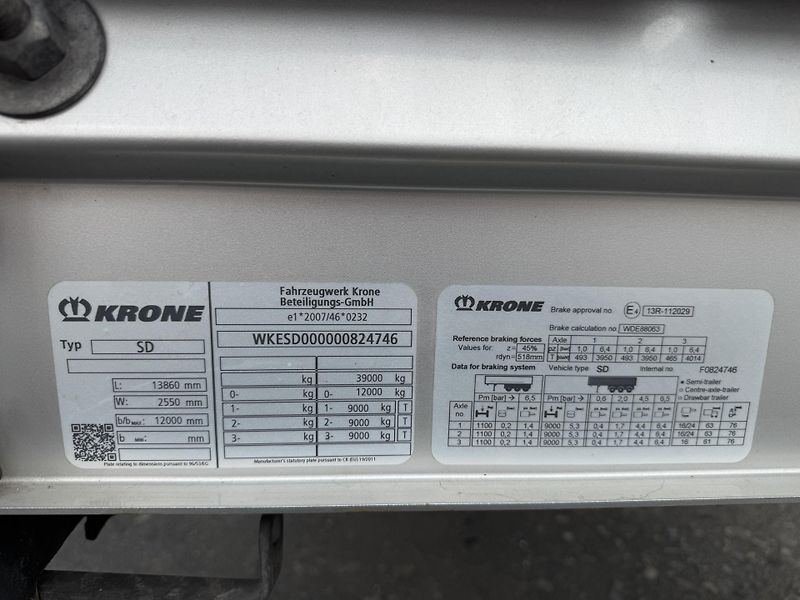 Krone SD (2018) STANDARD*zved.osa*paletový koš - fotka 20 z 25