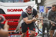 Mistrovství republiky strongmanů v Golčově Jeníkově, kde Mostečan Josef Hojdar vybojoval stříbro.