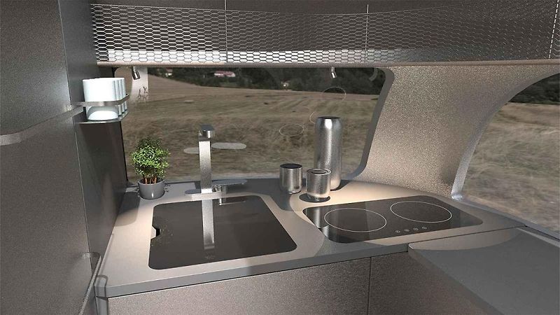 Koncept obytného přívěsu Travel Trailer od firmy Airstream vznikl ve spolupráci s renomovaným designérským studiem F. A. Porsche.