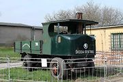 Nákladní vůz Škoda Sentinel v depozitáři Technického muzea Brno v roce 2013.