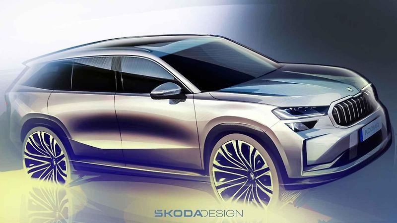 Skica Škody Kodiaq druhé generace