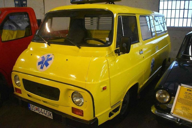 Expozice prototypů dodávek v Dopravním muzeu v Bratislavě