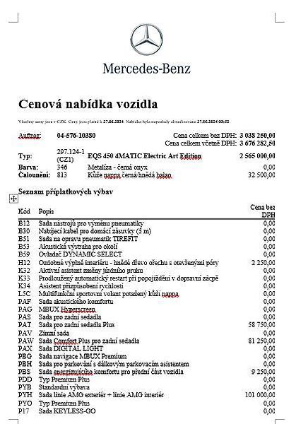 Mercedes-Benz EQS (2024) 450 4MATIC Electric Art - fotka 27 z 31