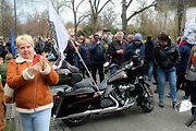 Z příjezdu spanilé jízdy motocyklů do Poděbrad.