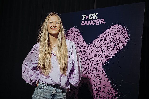 Kampaň podporuje i modelka a blogerka Natálie Kotková., zdroj: se souhlasem Fuck Cancer